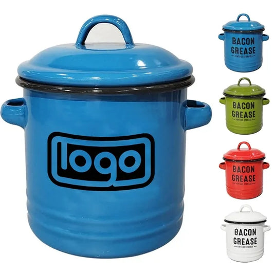 40 OZ Versatile Enamel Mug Bacon Grease Container