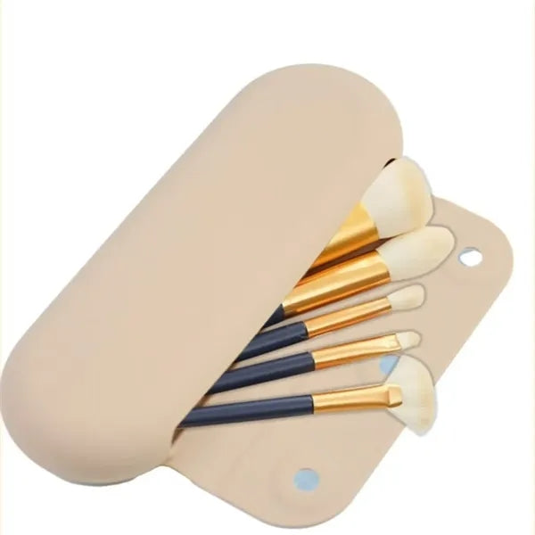 Silicone Makeup Brush Holder Waterproof Travel Cosmetic Bag