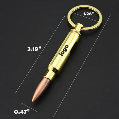 Compact Durable Alloy Bullet-Shaped Bottle Opener