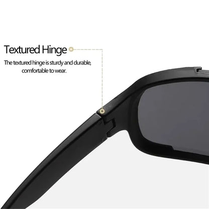 Polarized Retro Wraparound Sport Mirror Lens Sunglasses