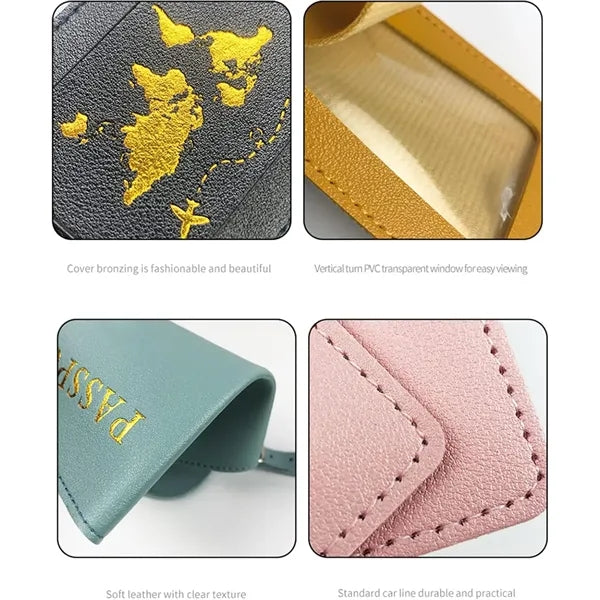 Pu Leather Passport Set
