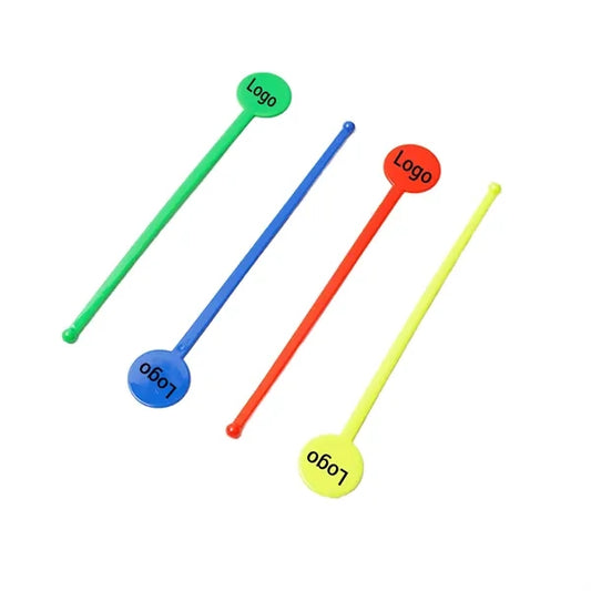 Stylish Plastic Vibrant Cocktail Stirring Stick