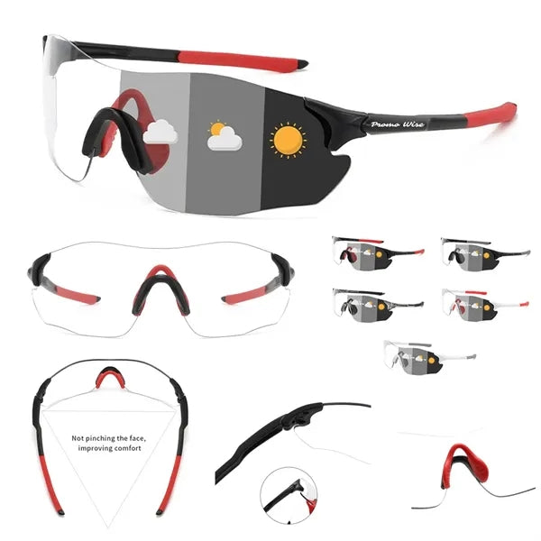 Windproof Anti-Fog UV Protection Polarized Wrap Sunglasses