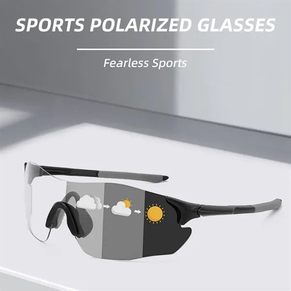 Windproof Anti-Fog UV Protection Polarized Wrap Sunglasses