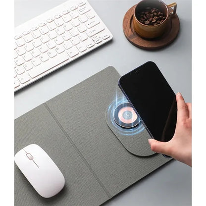 15W Wireless Phone Fast Charger Dual-Purpose Mouse Pad
