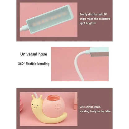 Adjustable Gooseneck USB Rechargeable Eye-Care Desk Lamp