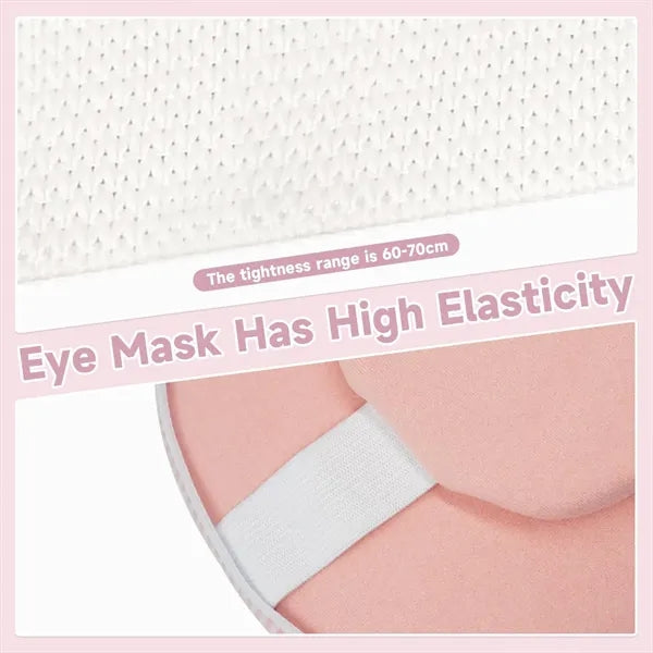 2-in-1 Foldable Breathable Travel Neck Pillow with Eye Mask
