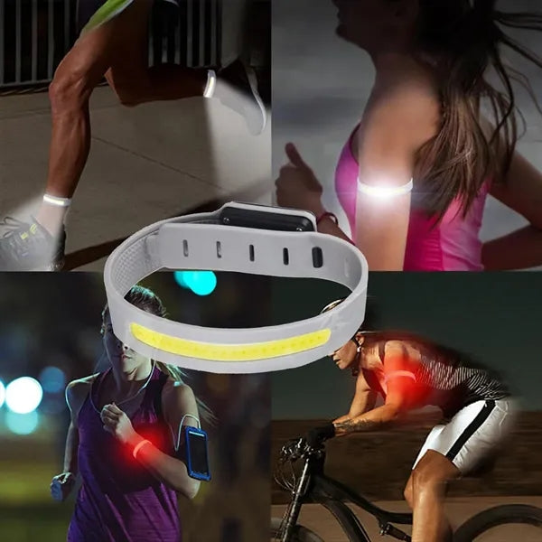 Rechargeable 3-Level Running Wristband Flashlight
