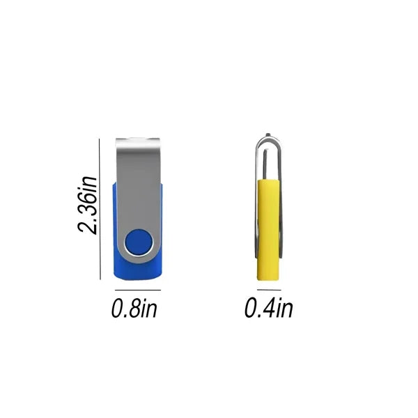 128G Rotating Shell Compact High-Speed USB Drive
