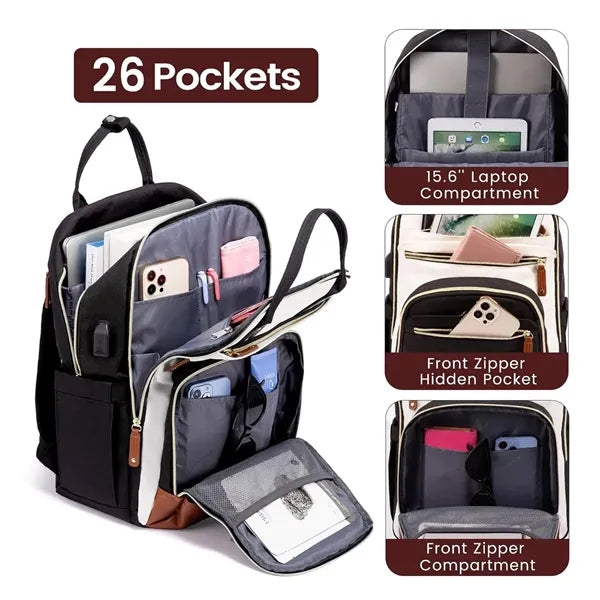 USB Charging Port 15.6" Laptop Backpack