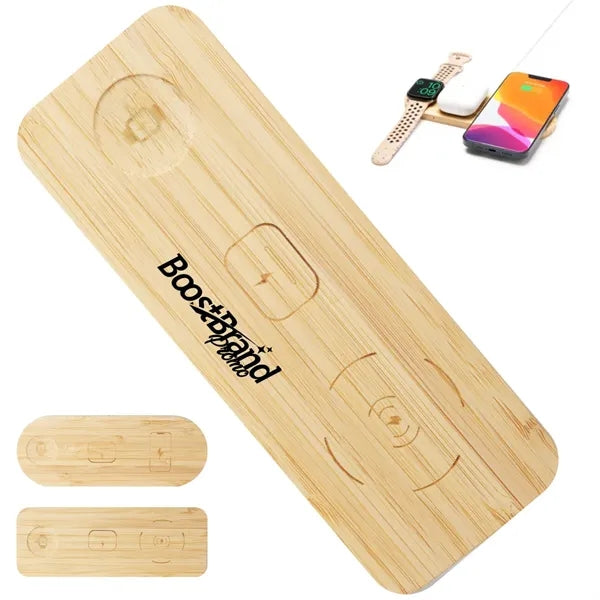 Natural Bamboo Wireless Charging Pad