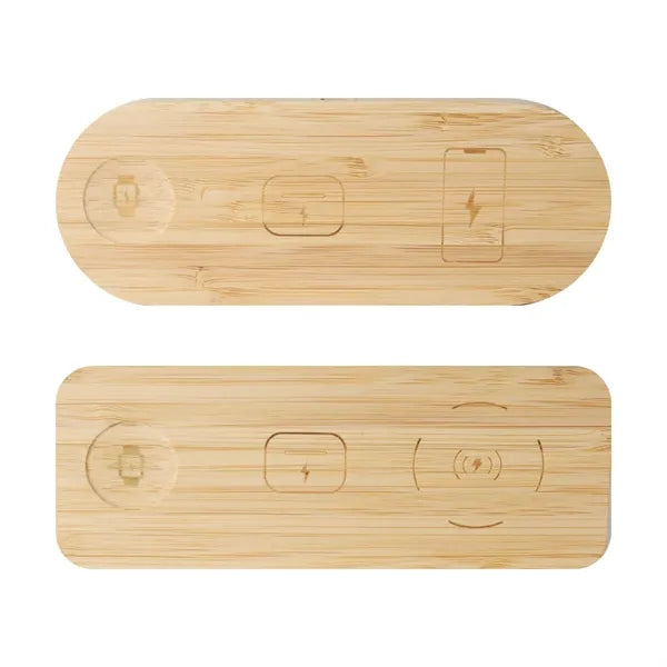 Natural Bamboo Wireless Charging Pad
