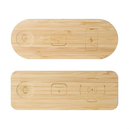 Natural Bamboo Wireless Charging Pad