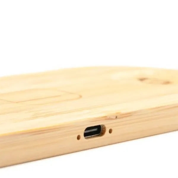Natural Bamboo Wireless Charging Pad
