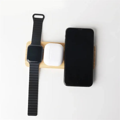 Natural Bamboo Wireless Charging Pad