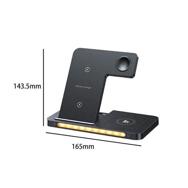 3-in-1 Wireless Charging Station with Ambient Light