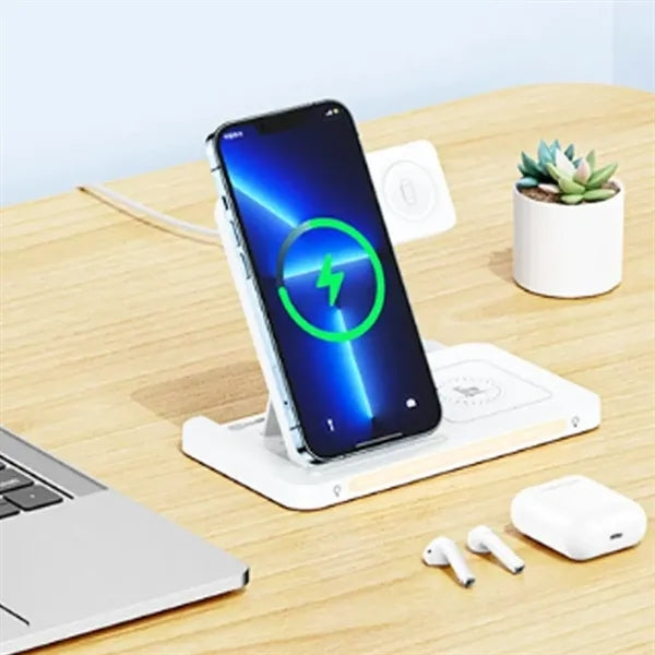 3-in-1 Wireless Charging Station with Ambient Light
