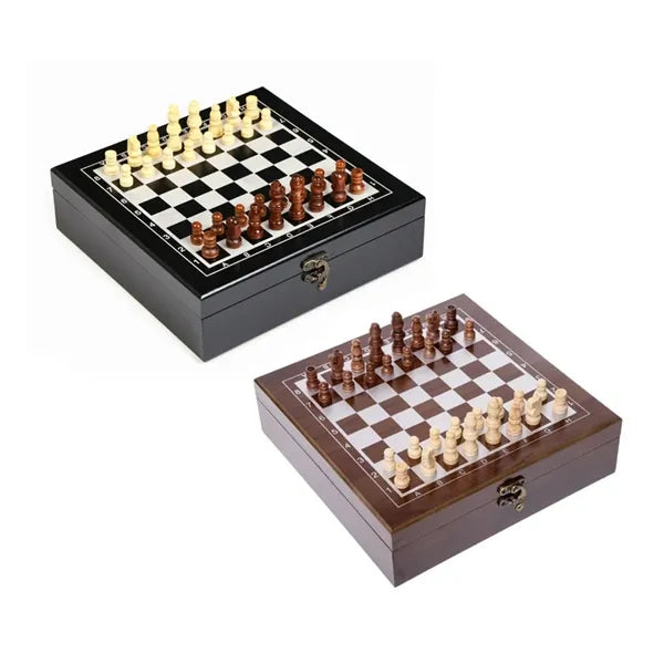 Deluxe Multi-Game Chess & Dominoes Set with Cards