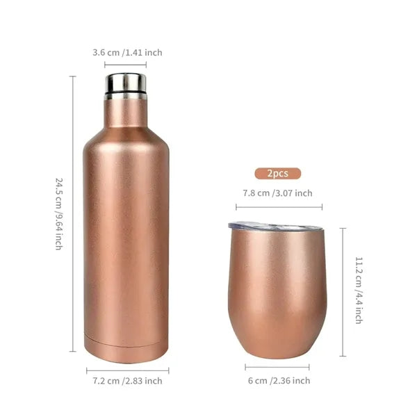 Insulated Stainless Steel Bottle & Tumbler Gift Set