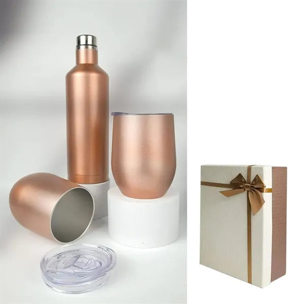 Insulated Stainless Steel Bottle & Tumbler Gift Set