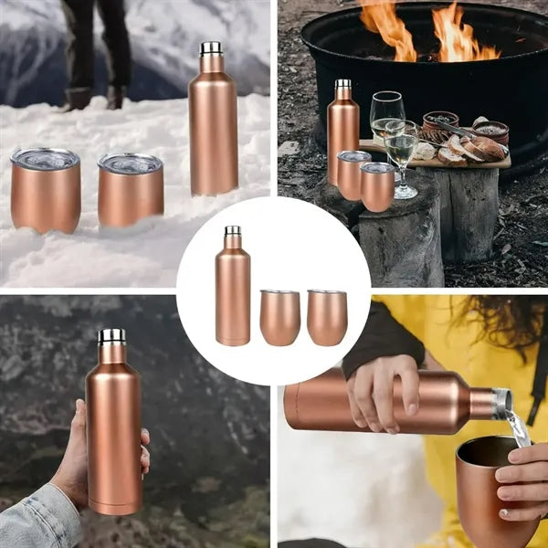 Insulated Stainless Steel Bottle & Tumbler Gift Set