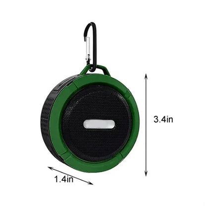 Rugged Waterproof Bluetooth Speaker with Carabiner