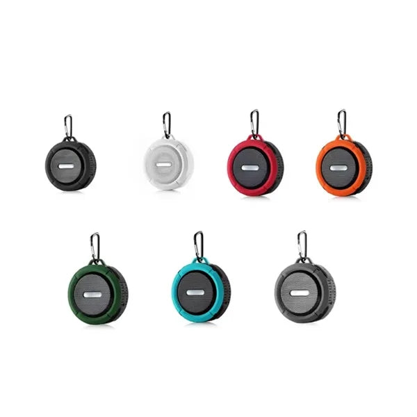 Rugged Waterproof Bluetooth Speaker with Carabiner