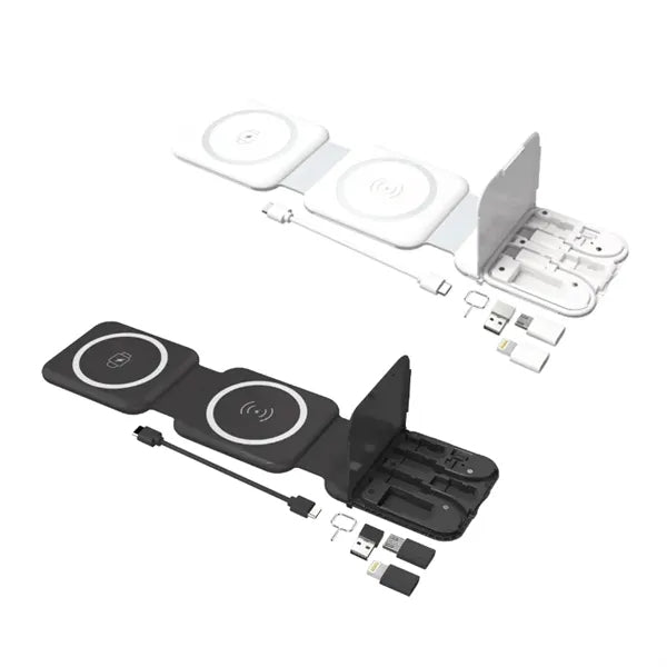 Foldable 3-in-1 Wireless Charging Pad & Stand