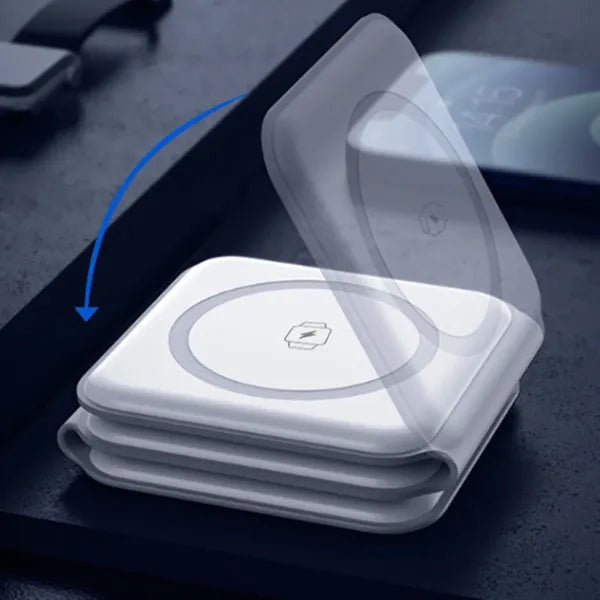 Foldable 3-in-1 Wireless Charging Pad & Stand