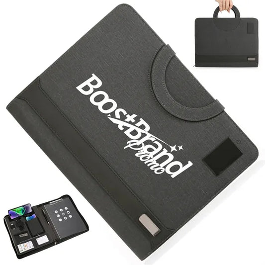 A4 Executive Portfolio with Power Bank & Clipboard