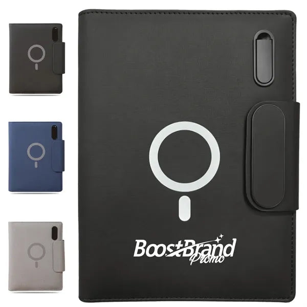 A5 Executive Zippered Organizer with Power Bank & Cables