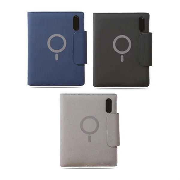 A5 Executive Zippered Organizer with Power Bank & Cables