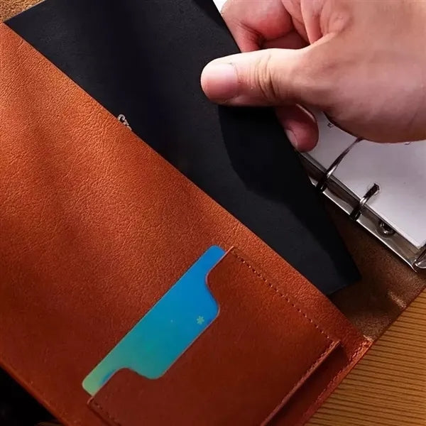 Vintage Leather Cover Notebook For Business Personal