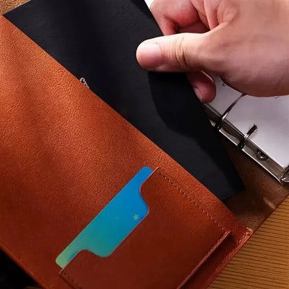 Vintage Leather Cover Notebook For Business Personal