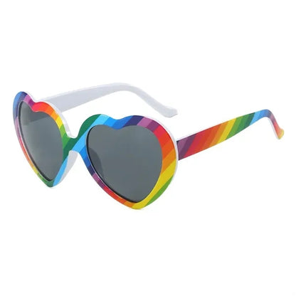 Oversize UV Protection Heart Shaped Sunglasses