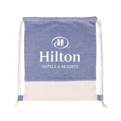 TwinTone Recycled Cotton Drawstring Bag