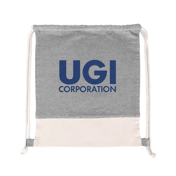 TwinTone Recycled Cotton Drawstring Bag