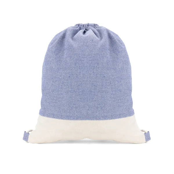 TwinTone Recycled Cotton Drawstring Bag