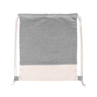 TwinTone Recycled Cotton Drawstring Bag