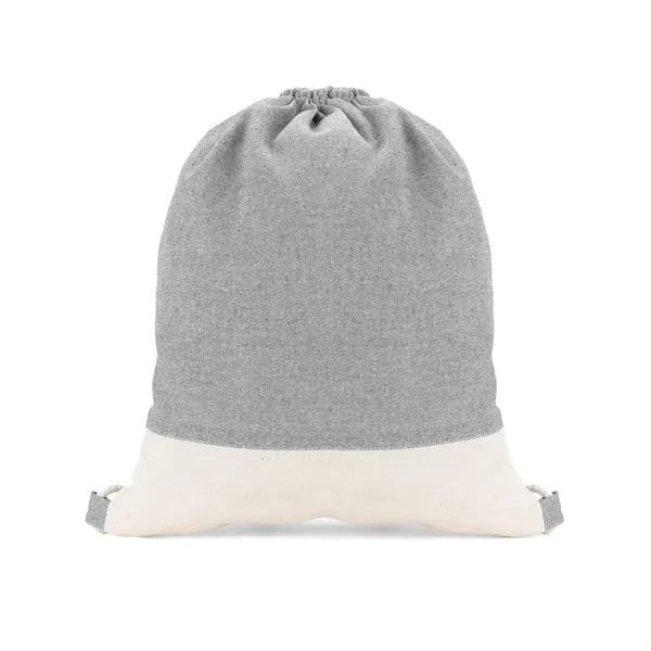 TwinTone Recycled Cotton Drawstring Bag