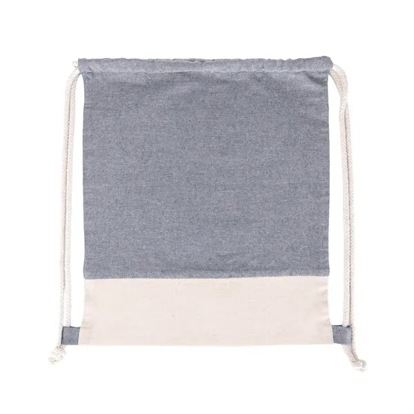 TwinTone Recycled Cotton Drawstring Bag