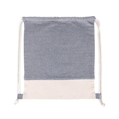 TwinTone Recycled Cotton Drawstring Bag
