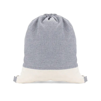 TwinTone Recycled Cotton Drawstring Bag
