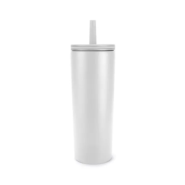 ChillFlow Stainless Steel Mug with Straw 24oz.