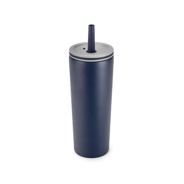 ChillFlow Stainless Steel Mug with Straw 24oz.