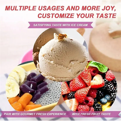6 OZ Colorful Stackable Plastic Ice Cream Toddler Bowls