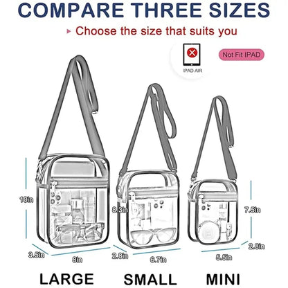 Clear Purse Stadium Approved CrossBody Bag