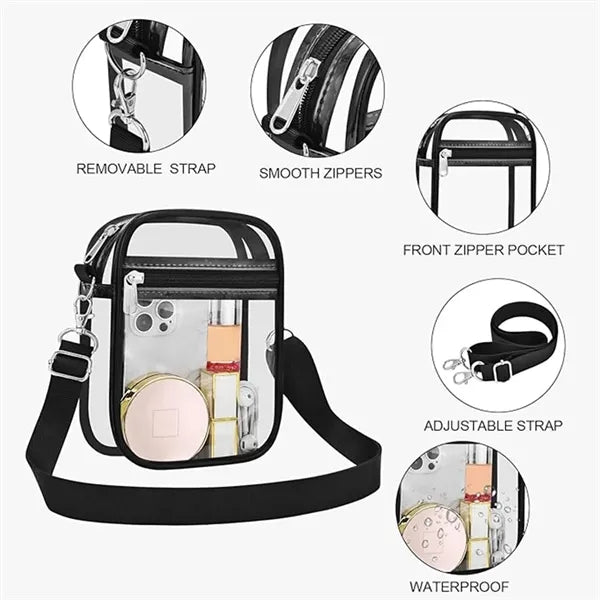 Clear Purse Stadium Approved CrossBody Bag