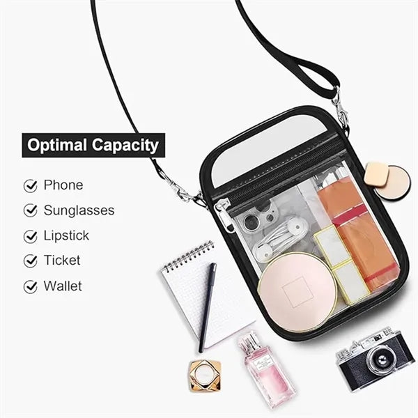 Clear Purse Stadium Approved CrossBody Bag