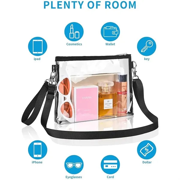 Approved Clear Bag with Removable Straps for Events & Work